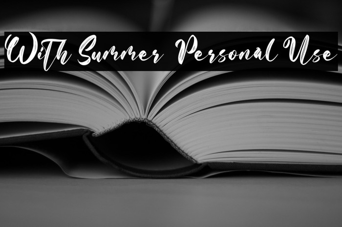 With Summer - Personal Use Example 3