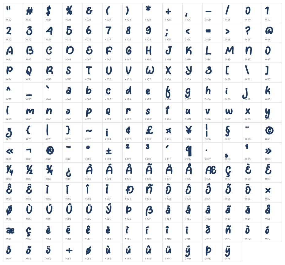 With Valentine Character Map