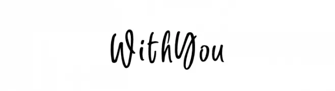 With You  Free Fonts Download