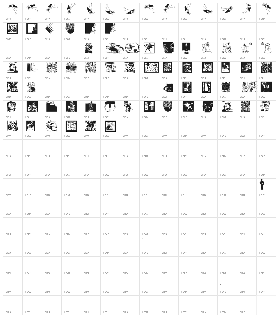 WithALittleHelp Character Map