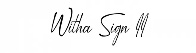 Witha Sign II Font
