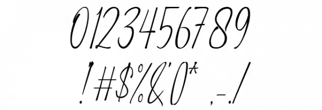 Witha Sign II Font Alte caractere