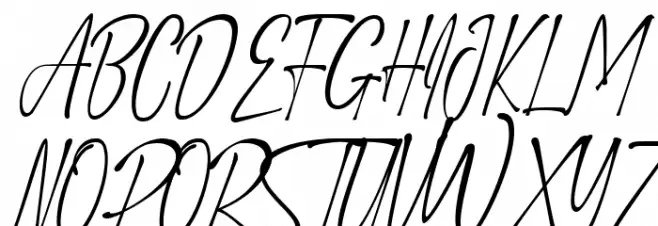 Witha Sign II Font Litere mari