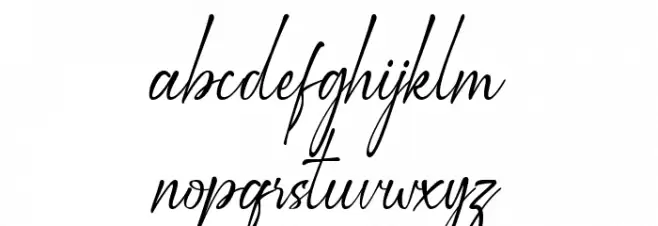 Witha Sign II Font Litere mici