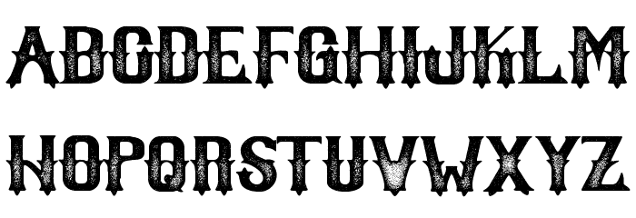 Witham Rough Font LOWERCASE