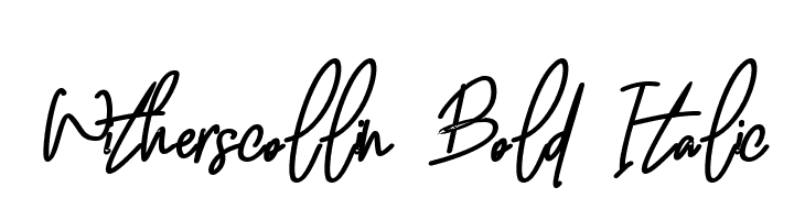 Witherscollin Bold Italic  Скачать бесплатные шрифты