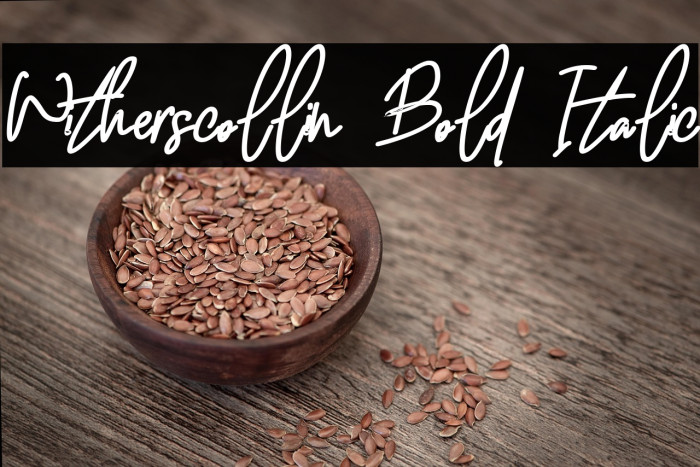 Witherscollin Bold Italic Example 1