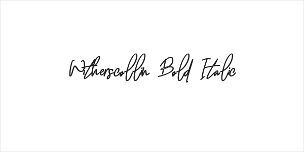 Witherscollin Bold Italic Logo