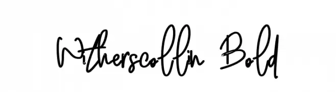 Witherscollin Bold  नि: शुल्क फ़ॉन्ट्स डाउनलोड