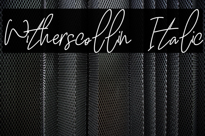 Witherscollin Italic Example 2