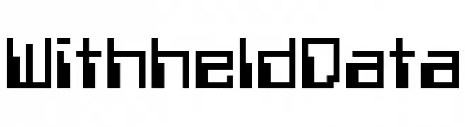 Withheld Data  baixar fontes gratis