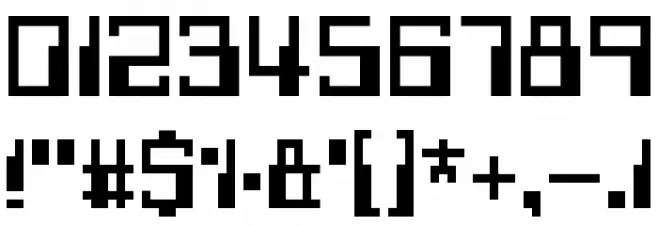 Withheld Data フォント その他の文字