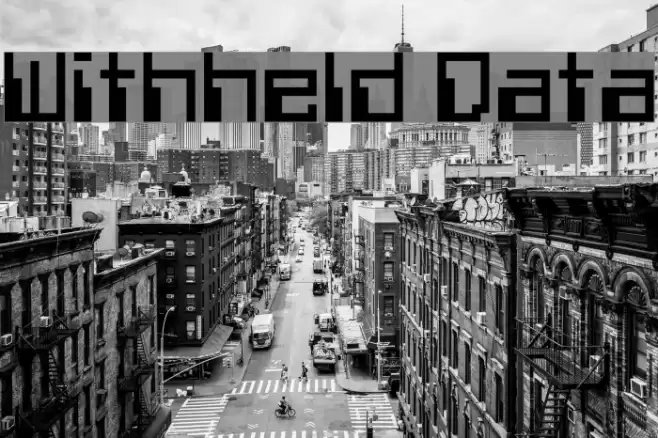 Withheld Data フォント examples