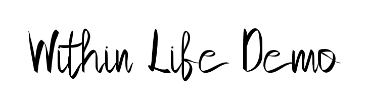 Within Life Demo  Frei Schriftart Herunterladen