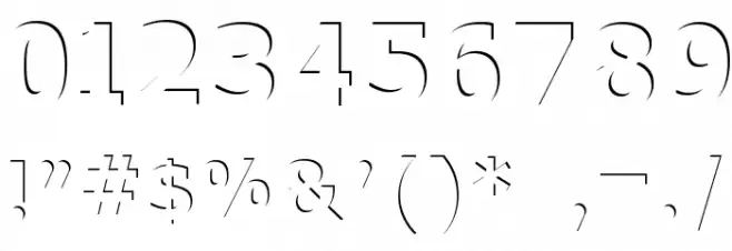 Without a Trace フォント その他の文字