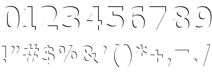 Without a Trace Font OTHER CHARS