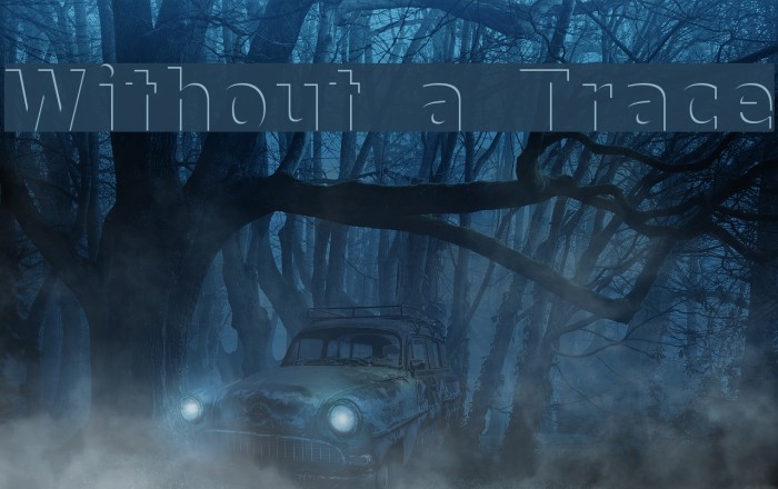 Without a Trace Font examples
