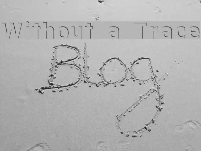 Without a Trace Font examples