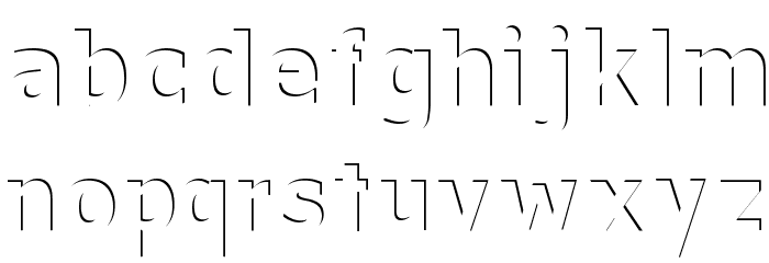 Without a Trace Font LOWERCASE