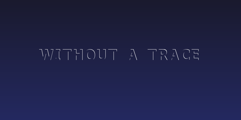 Without a Trace Social Header