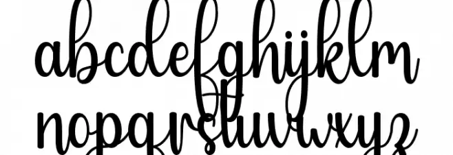 Without Font LOWERCASE