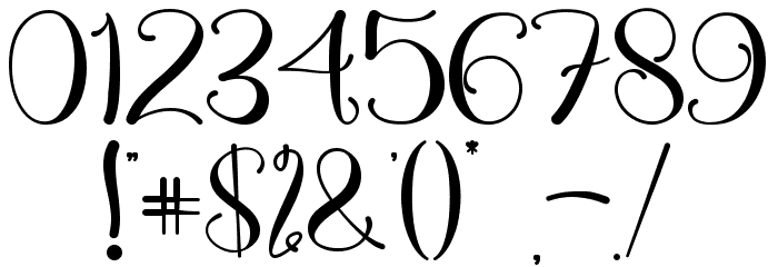 Withrose - Personal Use Font OTHER CHARS