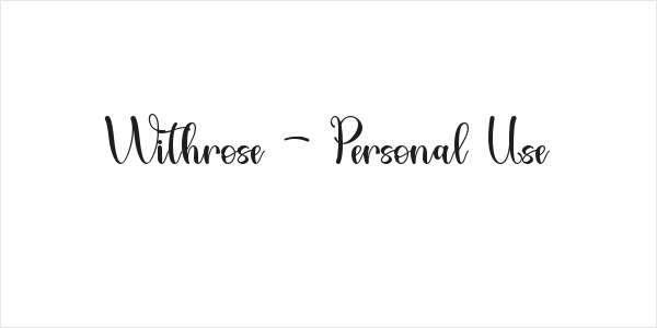Withrose - Personal Use Logo