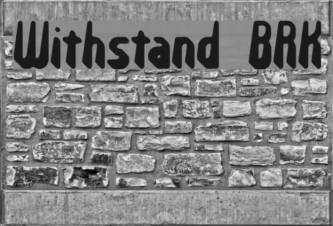 Withstand BRK Caratteri examples