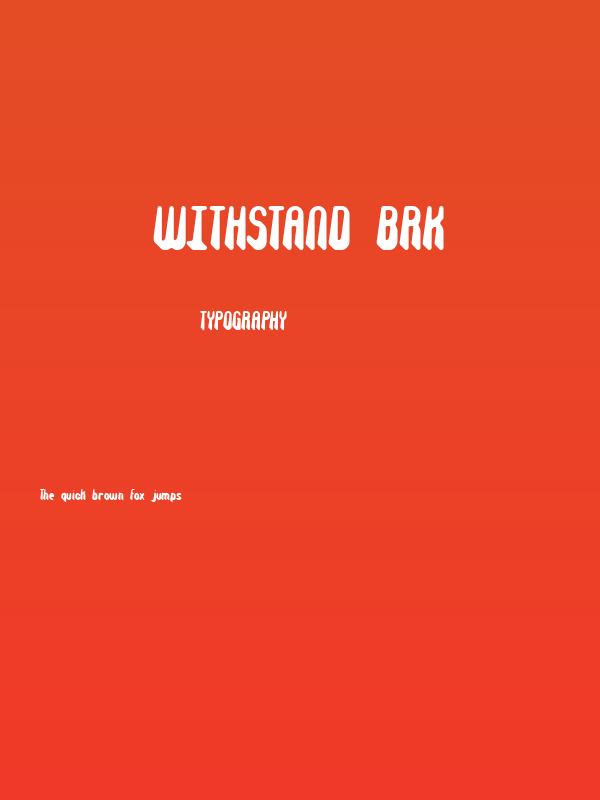 Withstand BRK Poster