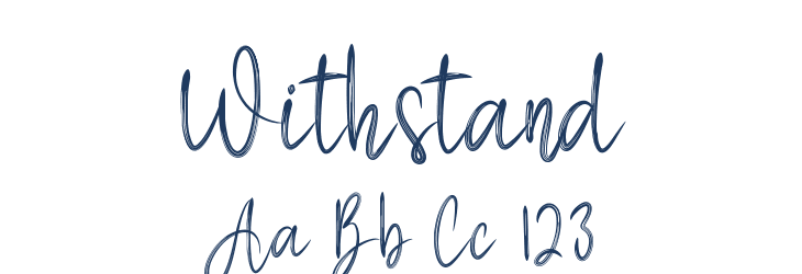 Withstand Font Preview