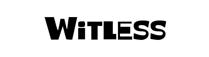 Witless  नि: शुल्क फ़ॉन्ट्स डाउनलोड