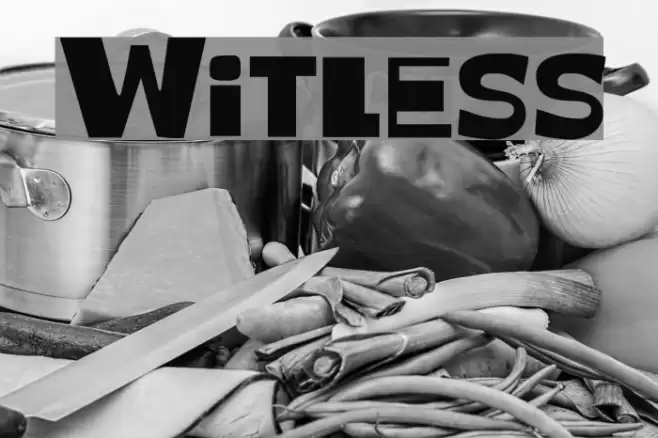 Witless Font examples