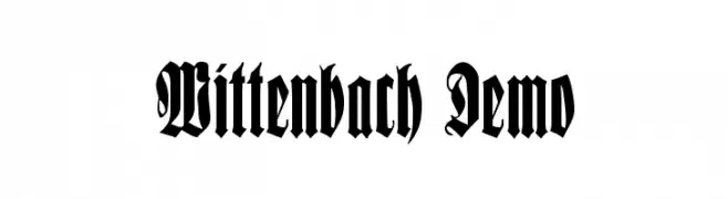 Wittenbach Demo  नि: शुल्क फ़ॉन्ट्स डाउनलोड