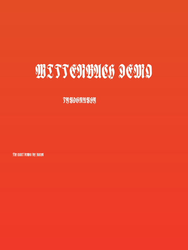 Wittenbach Demo Poster