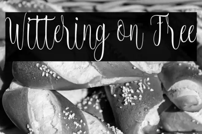 Wittering on Free Font examples