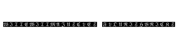 WittewittMajuscles-FlourishBricks  font caratteri gratis