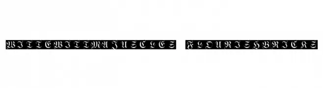 WittewittMajuscles-FlourishBricks  Frei Schriftart Herunterladen