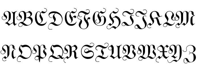WittewittMajuscles-Flourish Font LOWERCASE