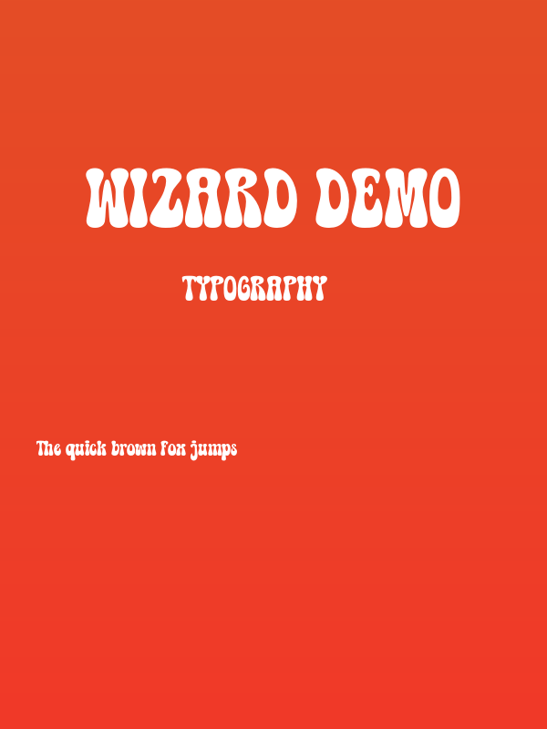 Wizard DEMO Poster