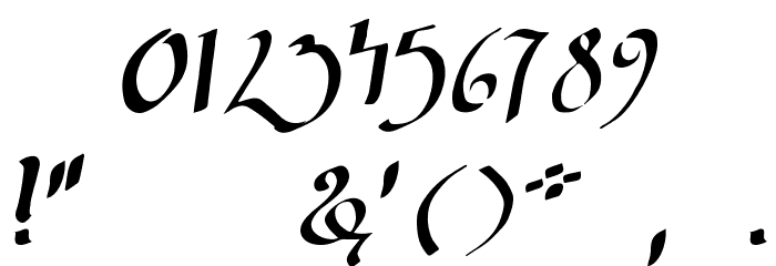 Wizard Of The Moon Font OTHER CHARS