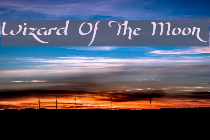 Wizard Of The Moon Font examples