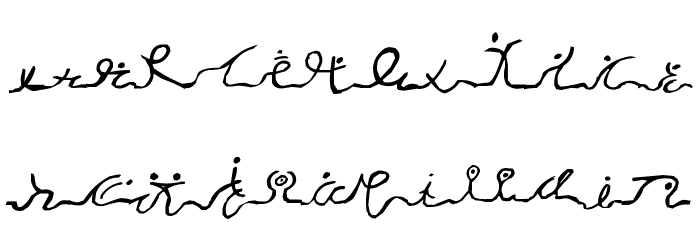 Wizard Runes-1 Font LOWERCASE