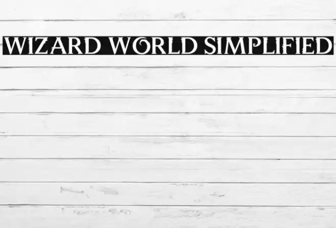 Wizard World Simplified Fonte examples