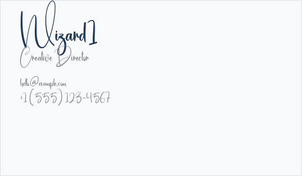 Wizard1 Business Card
