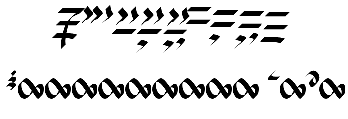 WizardSpeak Font OTHER CHARS