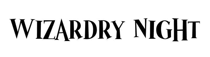 Wizardry Night  Free Fonts Download