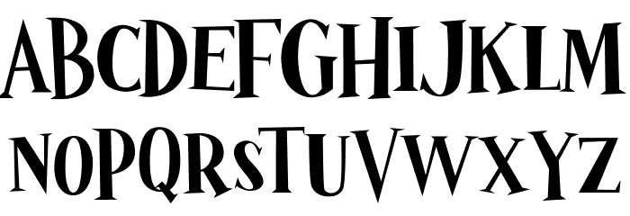 Wizardry Night Fuentes MAYÚSCULAS