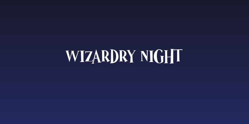 Wizardry Night Social Header