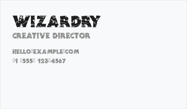 Wizardry Business Card