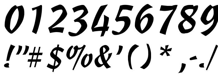 Wizzard Font Alte caractere